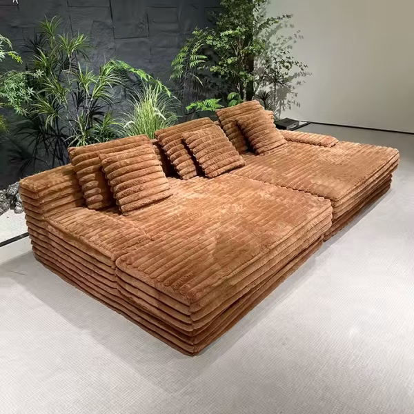 Modern Fashion Compression Sofa – Large Size Vacuum-Packed Velvet Sofa Bed with Customizable Options - Image 3